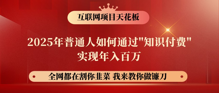 网创项目终点站-镰刀训练营超级IP合伙人，25年普通人如何通过“知识付费”年入百万-游戏体验馆